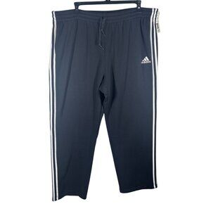 Adidas Track Pants Mens 3XL 3-Stripes Open Hem Tricot New With Tags
